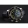 Swiss Blancpain Fifty Fathoms Flyback Chronograph Carbon Fiber Dial Stainless Steel Case Black Leather Strap