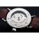 Vacheron Constantin Traditionnelle Calibre White Dial Silver Case Brown Leather Bracelet 1454065