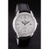 Swiss Vacheron Constantin Traditionnelle White Dial Stainless Steel Case Black Leather Bracelet