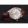 Omega Globemaster Silver Dial Rose Gold Bezel Stainless Steel Case Brown Leather Strap