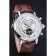 Patek Philippe Grand Complications Annual Calendar White Dial Silver Case Brown Leather Bracelet 1454233
