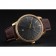 Swiss Vacheron Constantin Patrimony Grey Dial Gold Diamonds Case Brown Leather Bracelet 1454182