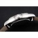 Swiss Rolex Cellini White Guilloche Dial Stainless Steel Case Black Leather Strap