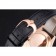 Swiss Rolex Cellini Black Dial Rose Gold Case Black Leather Strap