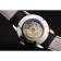 Patek Philippe Swiss Calatrava Ribbed Bezel White Dial Black Leather Strap 7642