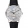 Piaget Altiplano Date Silver Dial Stainless Steel Case Black Leather Strap