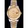 Swiss Rolex Datejust Gold Dial Gold Bezel Stainless Steel Case Two Tone Bracelet