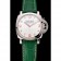 Panerai Radiomir White Dial Stainless Steel Case Green Leather Strap 1453804