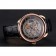 Swiss Hermes Arceau Skeleton Black Dial Brown Hands Rose Gold Case Black Leather Strap