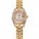 Swiss Rolex DayJust Diamond Pave White Dial Gold Diamond Bracelet 1453957