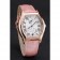 Cartier Tortue Perpetual Calendar White Dial Gold Case Pink Leather Strap