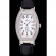 Omega Sochi Petrograd White Dial With Diamonds Stainless Steel Case Black Leather Strap 622823