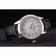 Swiss Vacheron Constantin Traditionnelle White Dial Roman Numerals Black Leather Bracelet