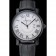 Cartier Rotonde White Dial Black Case Black Leather Bracelet 1454220