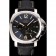 Panerai Luminor Automatic Power Reserve Black Embossed Dial Stainless Steel Case Black Leather Strap