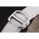 Cartier Ronde White Dial Stainless Steel Case White Leather Strap