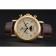 Patek Philippe Grand Complications Gold Dial Engraved Gold Case Brown Leather Bracelet 1454141