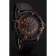 Blancpain Fifty Fathoms Speed Command Carbon Fiber Dial With Orange Markings Black PVD Case Black Leather Strap 1453776