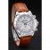 Rolex Daytona Lady Stainless Steel Case White Dial Brown Leather Strap Tachymeter