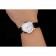 Swiss Piaget Altiplano Date Automatic White Dial Diamond Markers Stainless Steel Case Black Leather Strap