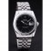 Rolex Datejust Black Dial Diamonds Ribbed Bezel 7456