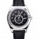 Rolex Sky Dweller Black Dial Stainless Steel Case Black Leather Strap