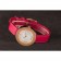Hermes Classic MOP Dial Magenta Leather Bracelet 801388
