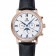 Omega De Ville Moonphase White Dial Rose Gold Case Black Leather Bracelet 1454227