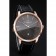 Swiss Vacheron Constantin Patrimony Grey Dial Rose Gold Case Black Leather Bracelet 1454167