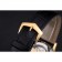 Patek Philippe Calatrava Black Dial Gold Case Black Leather Strap 622845