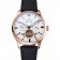 IWC Pilot Tourbillon White Dial Rose Gold Case Black Textile Strap