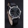Patek Philippe Geneve Complications Black Dial Stainless Steel Bezel Black Leather Band 622141