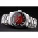 Rolex Day-Date Polished Stainless Steel Two Tone Red Dial
