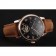 Patek Philippe Grand Complications Day Date Tourbillon Black Dial Rose Gold Case Brown Suede Leather Strap 1453814