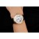 Swiss Cartier Rotonde Annual Calendar White Dial Gold Case Black Leather Strap
