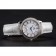 Omega De Ville Prestige Small Seconds White Dial Diamond Bezel Stainless Steel Case White Leather Strap