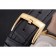 Hermes Dressage Blue Dial Gold Case Black Leather Strap