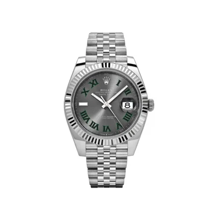 Rolex Datejust Replica 126334 'Wimbledon' Stainless Steel Slate Dial Jubilee