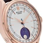 Rolex Cellini Replica 50535 Rose Gold White Dial Moon Phase - Image 4