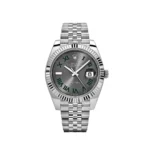 Rolex Datejust Replica 126334 'Wimbledon' Stainless Steel Slate Dial Jubilee