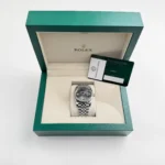 Rolex Datejust Replica 126334 'Wimbledon' Stainless Steel Slate Dial Jubilee - Image 11