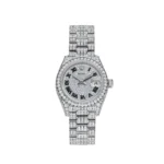 Rolex Datejust Replica 279459RBR Ladies White Gold Pave Set Diamonds