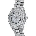 Rolex Datejust Replica 279459RBR Ladies White Gold Pave Set Diamonds - Image 2