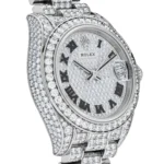 Rolex Datejust Replica 279459RBR Ladies White Gold Pave Set Diamonds - Image 3