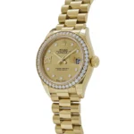 Rolex Datejust Replica 279138RBR 'Ladies' Yellow Gold Champagne Diamond Dial President - Image 3