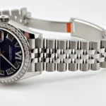Rolex Datejust Replica 278384RBR 'Ladies' Stainless Steel Diamond Bezel Violet Roman Dial Jubilee - Image 5