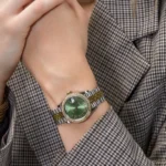 Rolex Datejust Replica 278383RBR 'Ladies' Yellow Gold Stainless Steel Green Roman Dial Diamond Bezel - Image 2