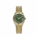 Rolex Datejust Replica 278278 'Ladies' Yellow Gold Diamond Green Dial President