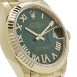 Rolex Datejust Replica 278278 'Ladies' Yellow Gold Diamond Green Dial President - Image 5
