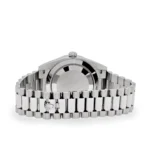 Replica Rolex Day-Date 228349RBR White Gold Diamond Bezel Black Dial - Image 6